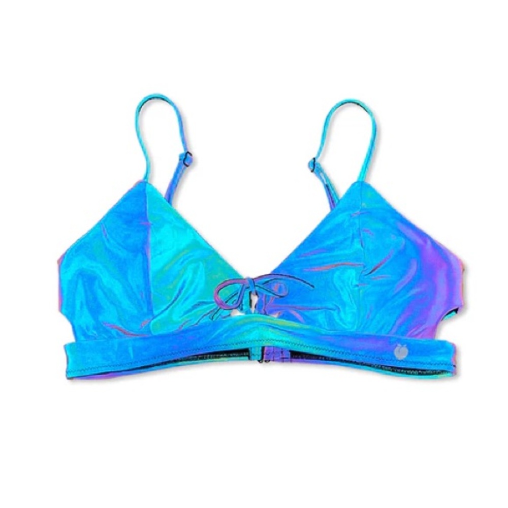 🌈 Iridescent Reflective Bikini Top | NWOT | small / medium ~ SOLD OUT ONLINE!
